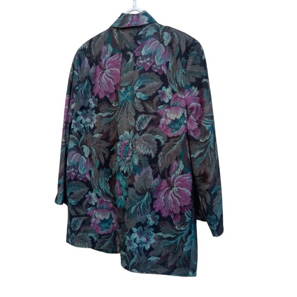 Jessica Scott Vintage floral blazer sz M - Picture 5 of 9